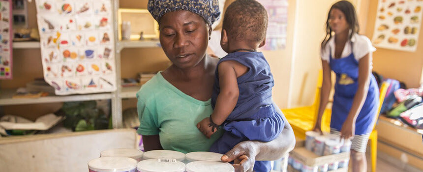5 Mahlzeiten für das Baby einer HIV-Kranken in Namibia