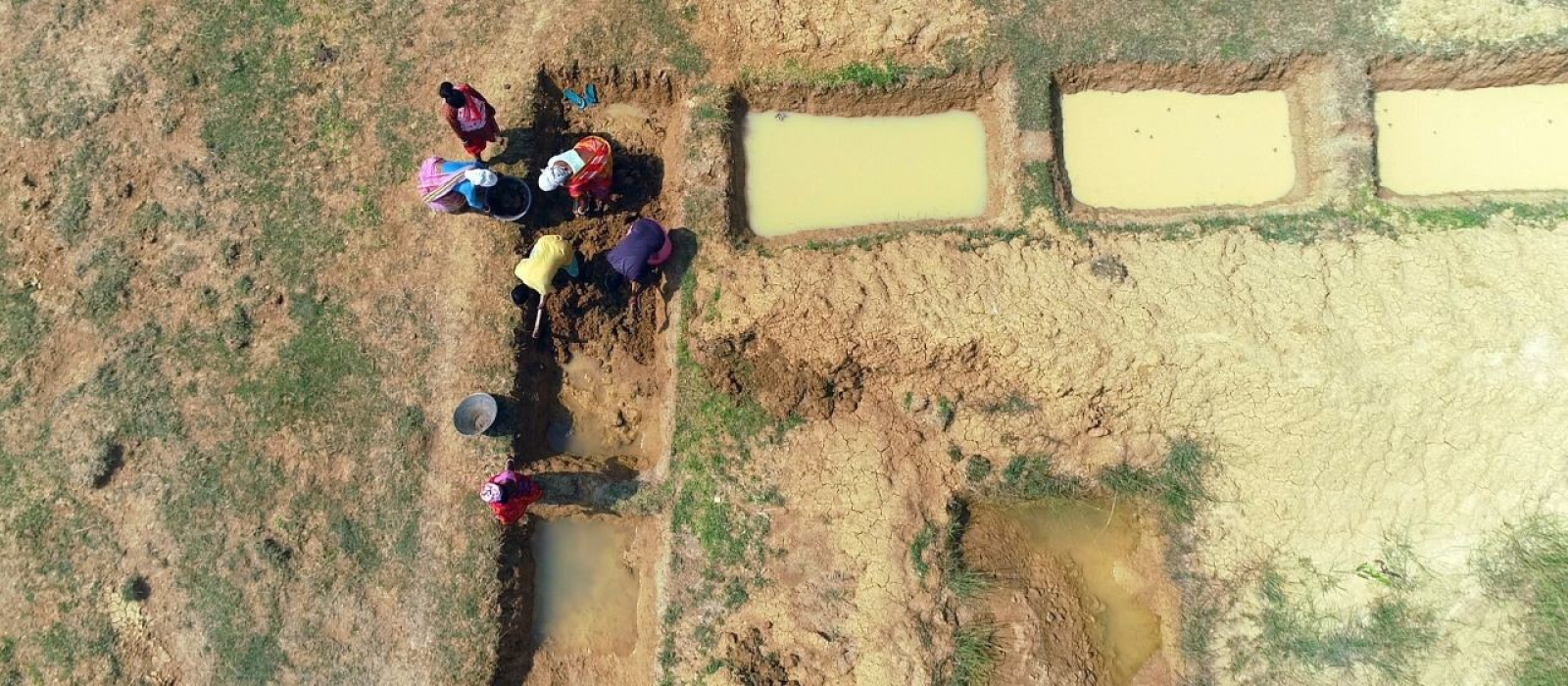 43m² of ground of a family in India is made usable