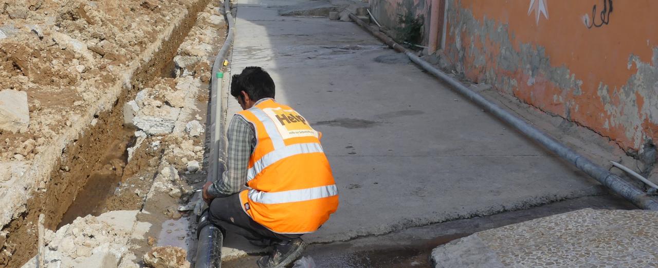 6 cm Wasserleitung für Gemeinden im Irak