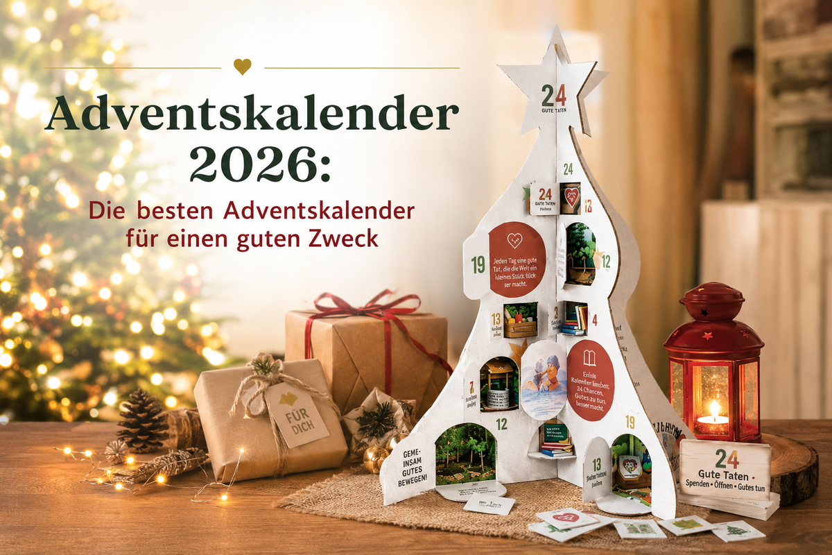 Adventskalender 2026: Der Original Charity-Adventskalender von 24 GUTE TATEN