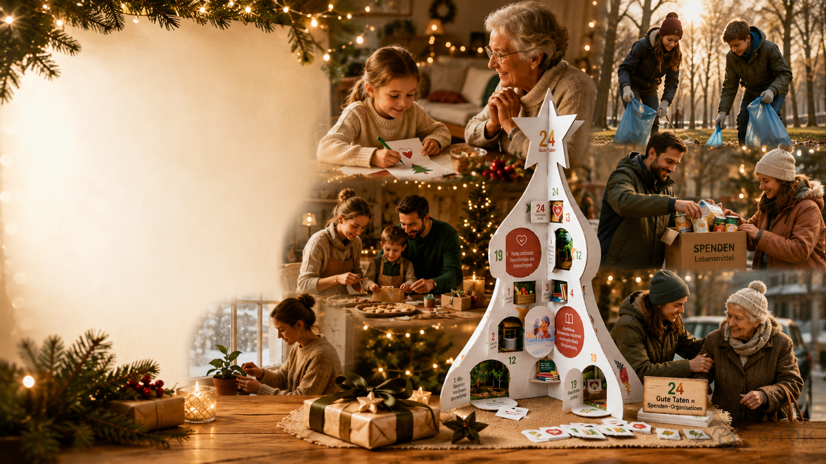 Adventskalender mit guten Taten – 24 Ideen für jedes Alter
