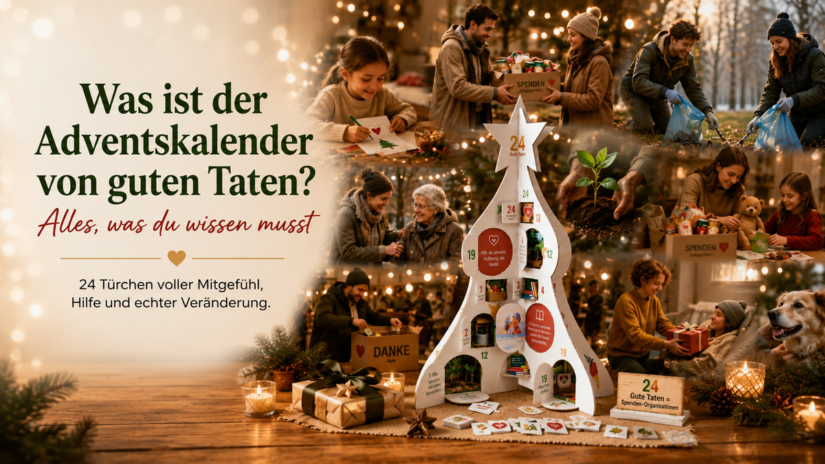 Was ist der Adventskalender von guten Taten? Alles, was du wissen musst
