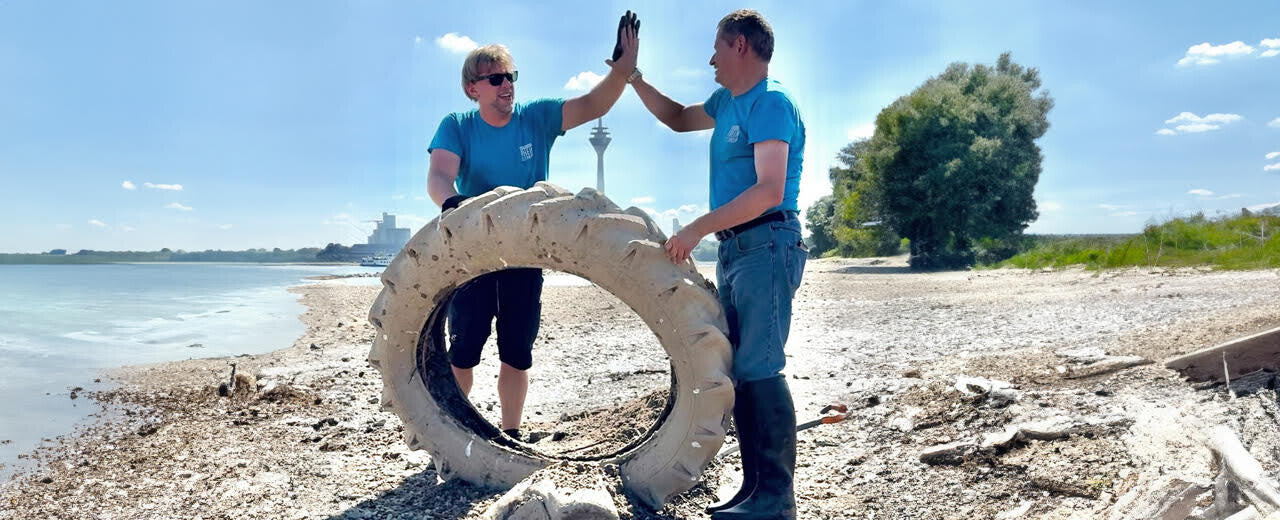 1 m² sauberes Flussufer in Nordrhein-Westfalen