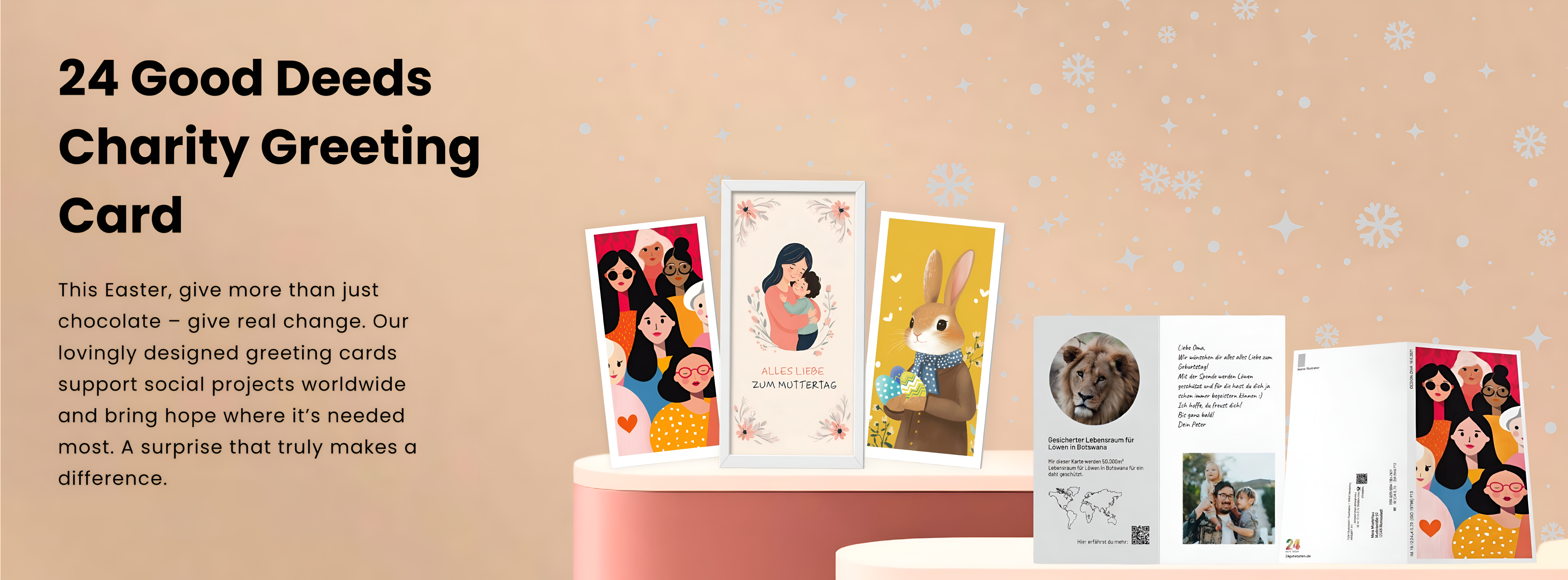 24 Gute Taten greeting cards for special occasions and celebrations