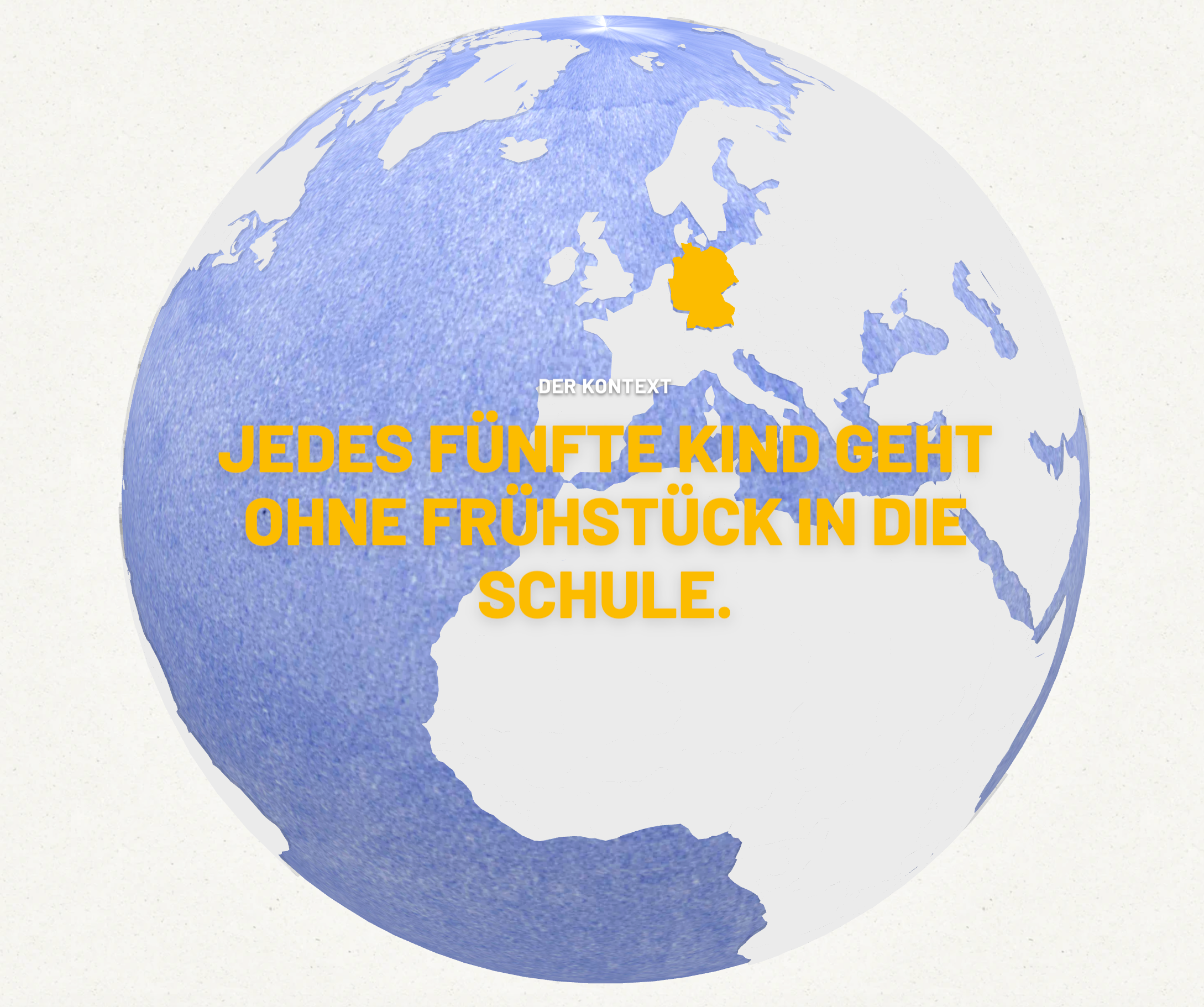 Weltkugel mit Deutschland als Projektstandort